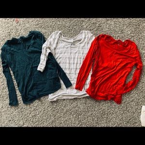 Long sleeve maternity shirt bundle